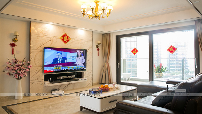 曦灣天馥現代風格裝修完工實景圖