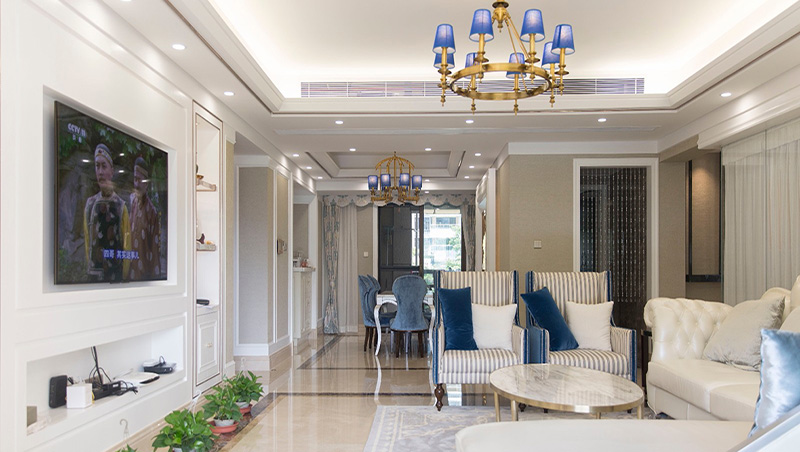 萬澤云頂簡歐風格裝修實景圖