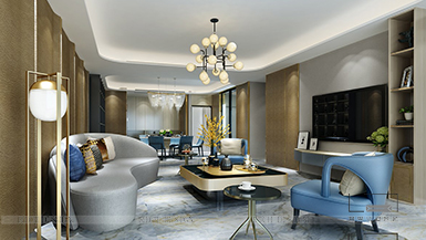 香域中央現(xiàn)代風(fēng)格300平裝修效果圖