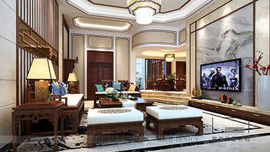 冠城世家-360㎡-中式風(fēng)格裝修完工圖