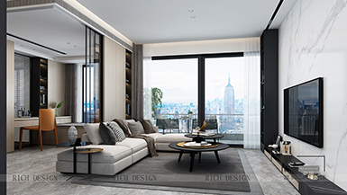 前城濱?；▓@現(xiàn)代簡約190平裝修效果圖