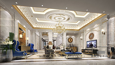 曦城別墅-1000㎡-簡歐裝修設(shè)計(jì)效果圖
