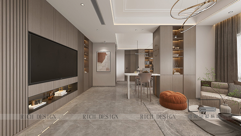 前城濱海花園-200㎡-意式輕奢裝修設(shè)計(jì)