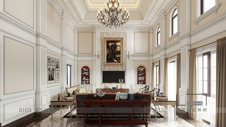 曦城別墅-1000㎡-美式風格